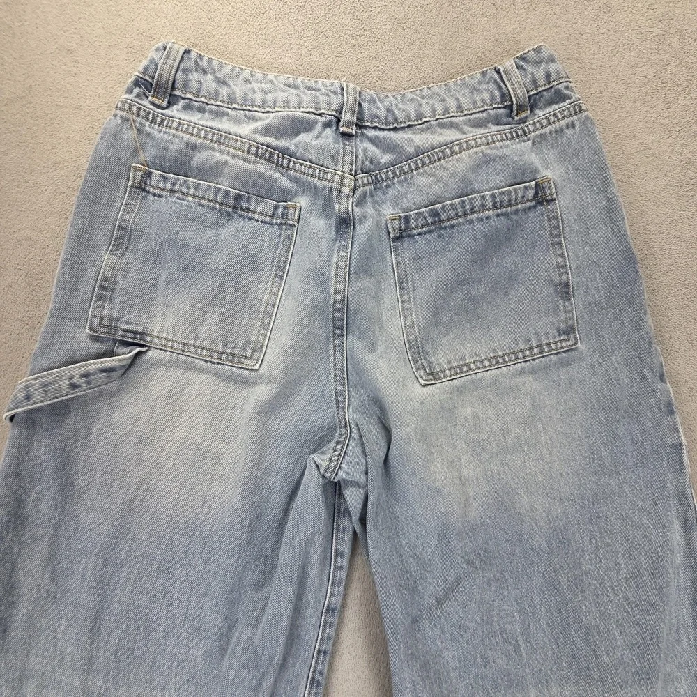 Cider Jeans Womens L Blue High Rise Wide‎ Leg Baggy Y2K Carpenter Fits 27x28